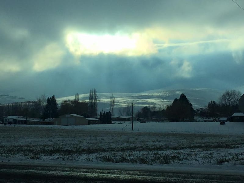 snowy field