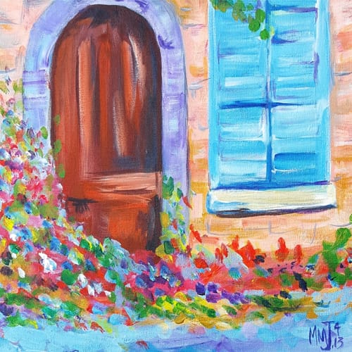 painting of door and window