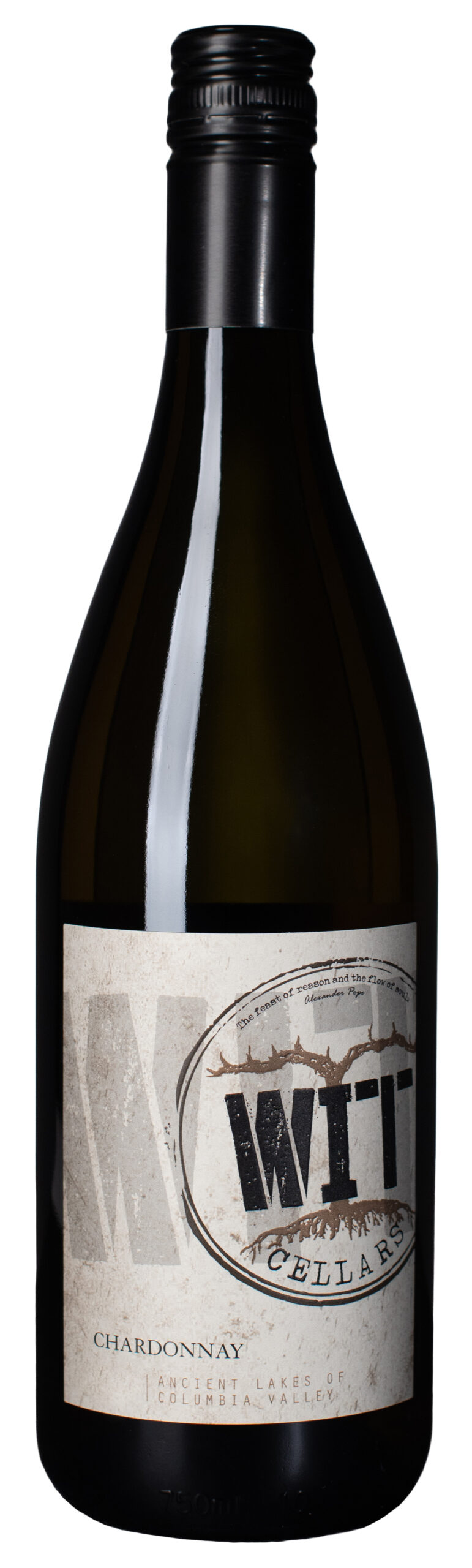 WIT Cellars Chardonnay wine bottle