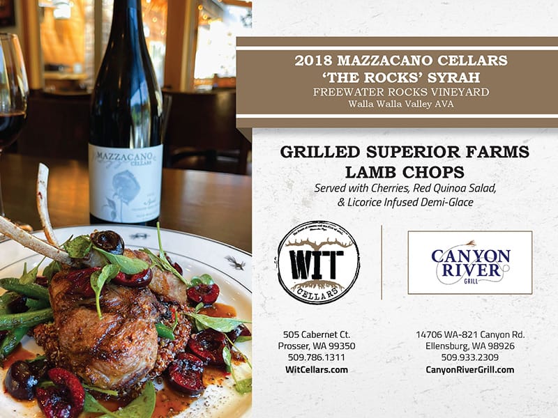 Grilled Lamb Paired with Mazzacano