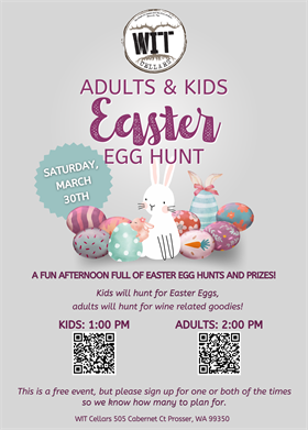 Easter Egg Hunt event for adults and kids.