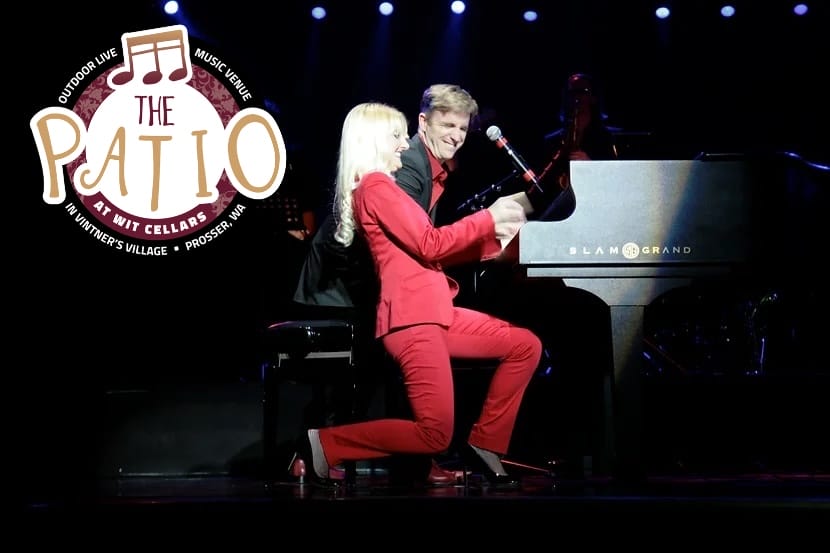 Piano performance at The Patio music venue.