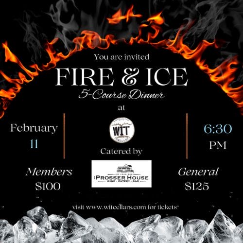 Fire-and-Ice-Cover Fire & Ice dinner event invitation with details.