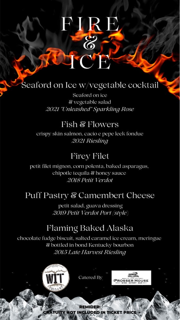 Fire and Ice Menu