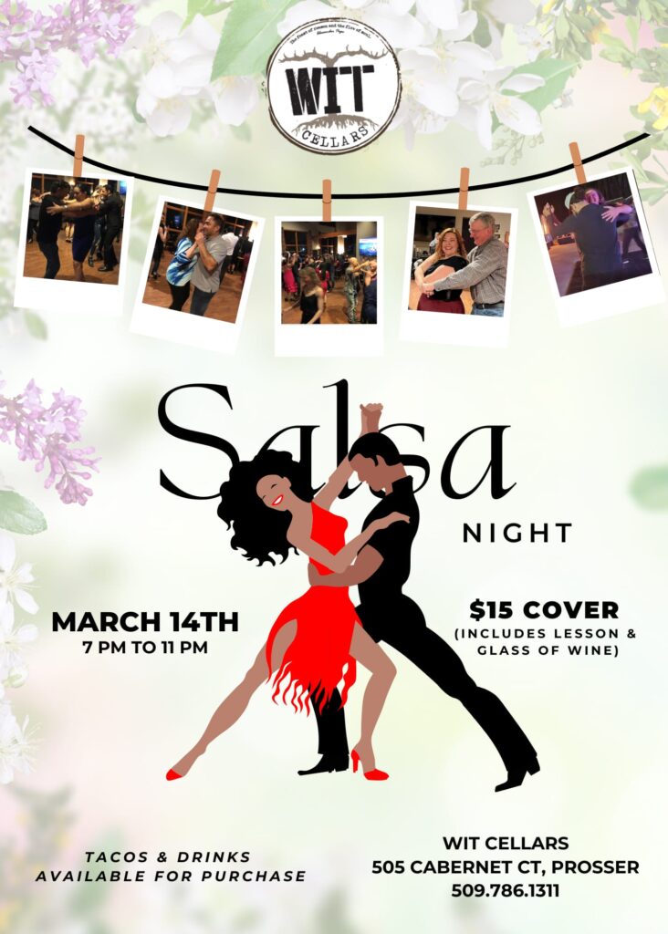 Salsa night at WIT Cellars March 14th event.