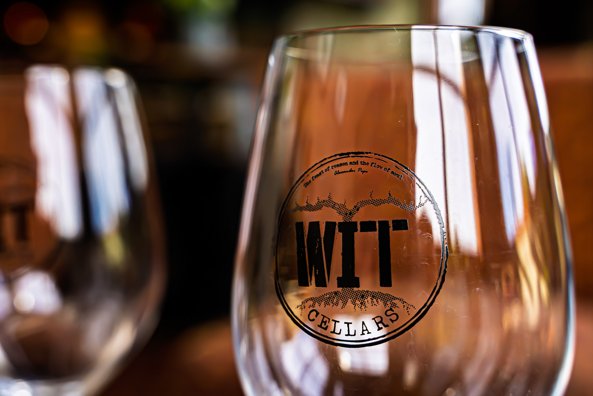 WIT Cellars_Wine Club Images-01000 Close-up of Wit Cellars wine glass