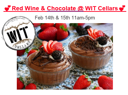 Desserts and strawberries at WIT Cellars event.